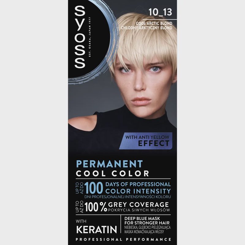 Plaukų dažai SYOSS COLOR, spalva 10-13