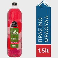Όλυμπος Πράσινο Τσάϊ Φράουλα Zero 1,5lt