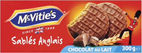 "McVities" sablés anglais nappés chocolat lait