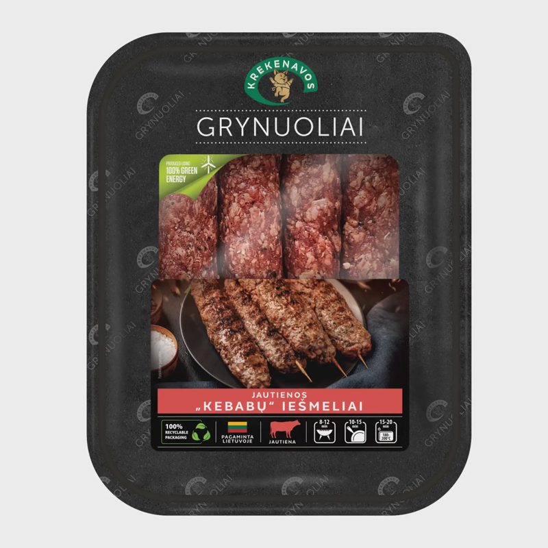 Atš. jaut. kebabų iešmeliai GRYNUOLIAI, 260 g