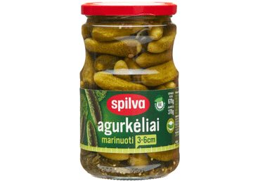 Marinuoti agurkėliai SPILVA, 670 g