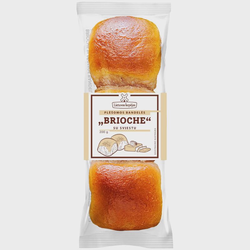 Plėšomos bandelės BRIOCHE su sviestu, 200 g
