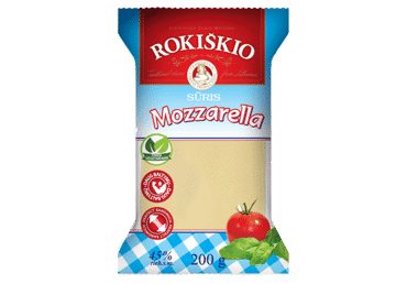 Sūris ROKIŠKIO MOZZARELLA, 45 %, 200 g