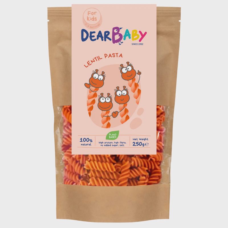 Raudonųjų lęšių makaronai DEAR BABY, 250 g