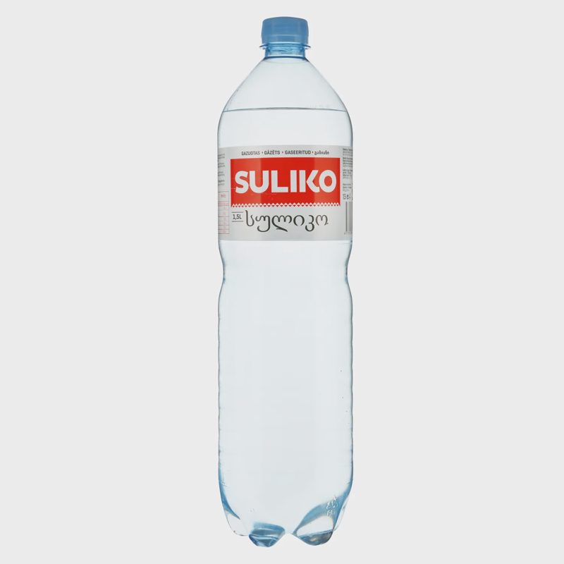 Gazuotas stalo vanduo SULIKO, 1,5 l