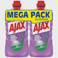 Ajax Ultra Υγρό Καθαριστικό Λεβάντα 2x1lt Mega Pack