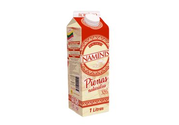 ROKIŠKIO NAMINIS pienas 3,5 %, 1 l