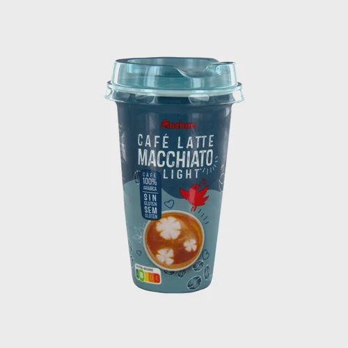 AUCHAN Bebida de café 100% arábica con un toque de leche desnatada (Macchiato light) 250 ml. Producto Alcampo