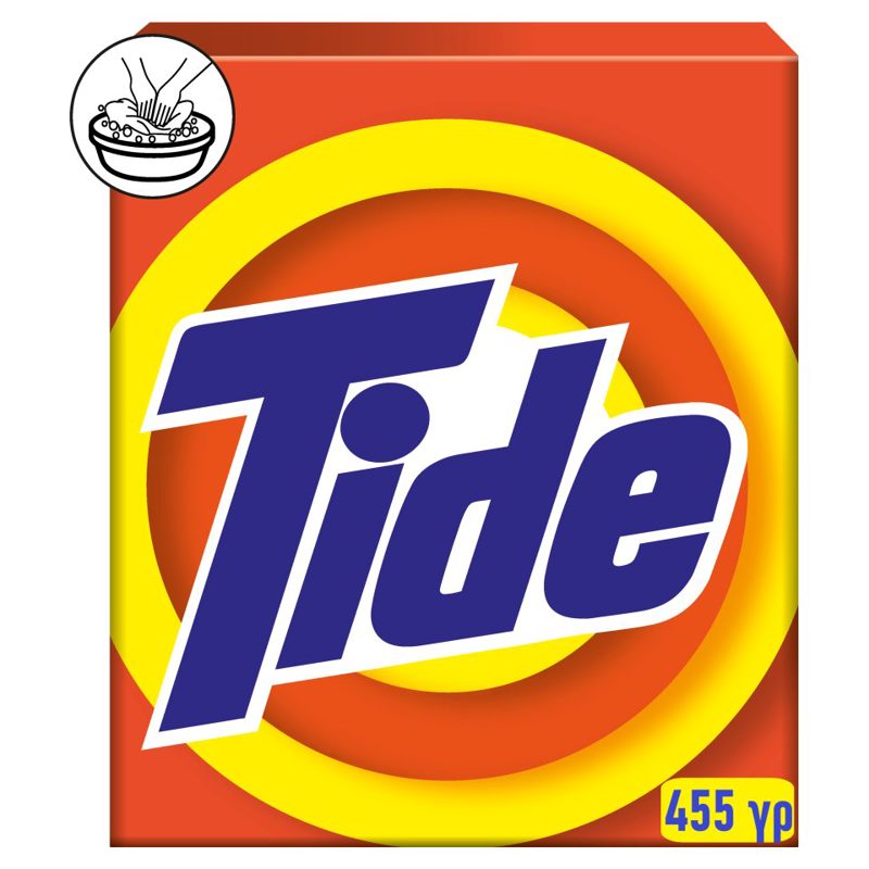 Tide Σκόνη Aπορρυπαντικό Για Πλύσιμο Στο Χέρι 455gr