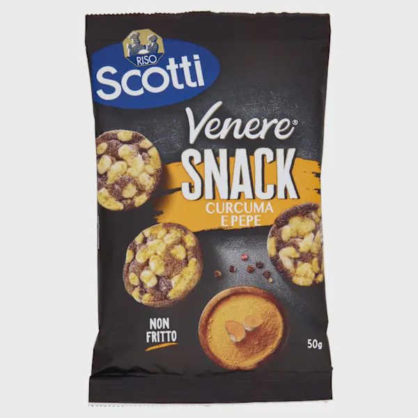 Riso Scotti Venere Snack Curcuma e Pepe 50 g