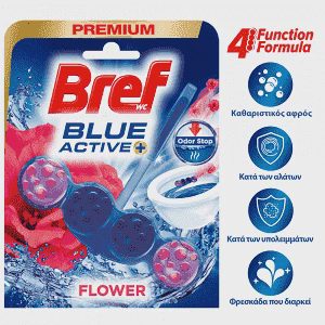 Bref WC Block Blue Active Θήκη Floral 50gr