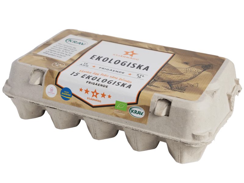 Ekologiska ägg 15-pack