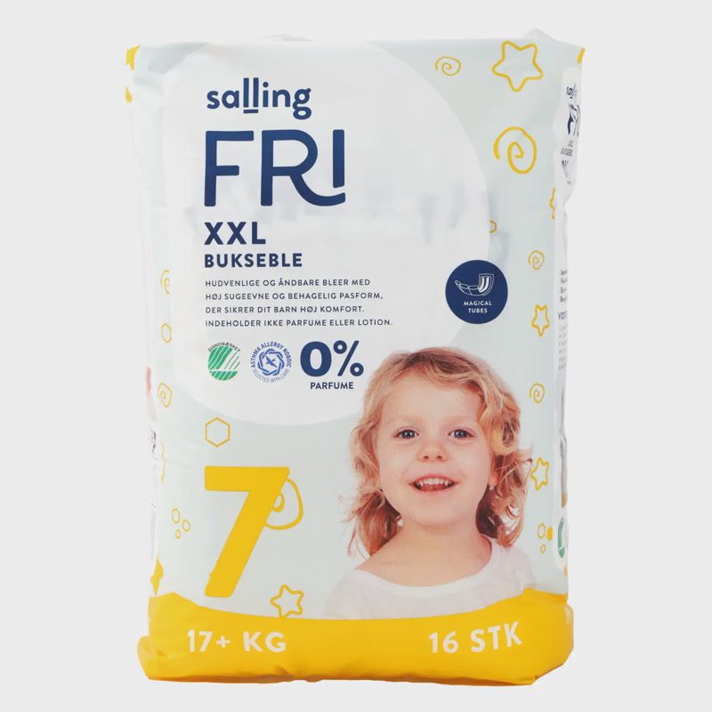 Sausk. SALLING FRI XXL, 7 d., 17+ kg, 16 vnt.
