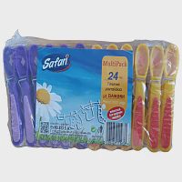 Safari Μανταλάκια Σιλικόνης 24τεμ
