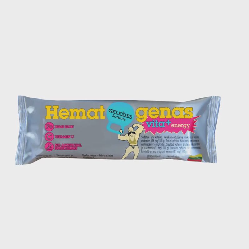 Batonėlis HEMATOGENAS VITA + ENERGY, 50 g
