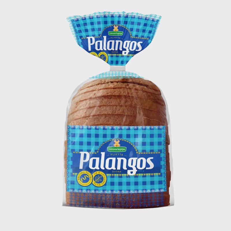 Šviesi plikyta PALANGOS duona LK, 390 g