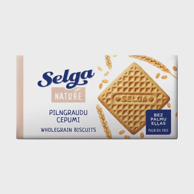 Viso grūdo sausainiai SELGA, 180 g