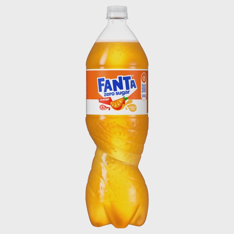 Gaz. gaiv. gėrimas FANTA ORANGE ZERO, 1,5 l