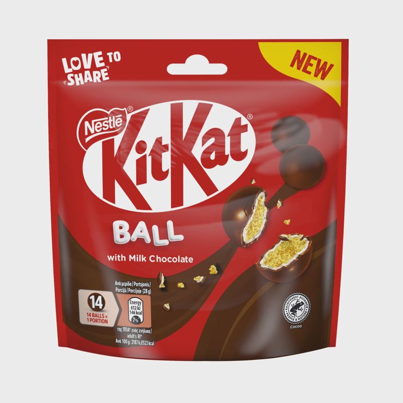 Saldainiai KIT KAT rut. su šok. glaistu 140 g