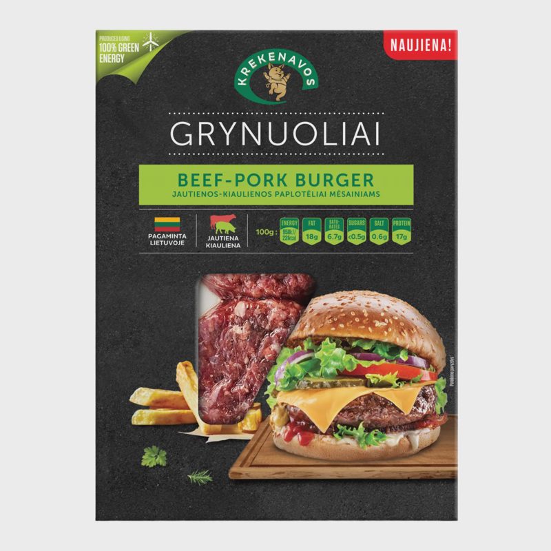 Burgerių paplotėliai GRYNUOLIAI SKIN, 220 g