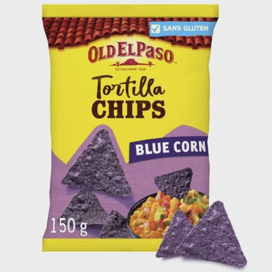 Tortilla chips blue corn