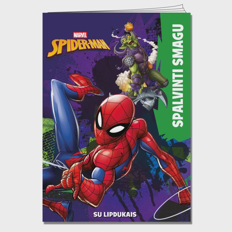 Spalv. knyga SPIDER-MAN. SPALVINTI SMAGU