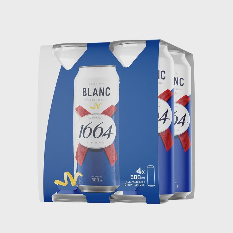 Alus KRO 1664 BLANC, 5 %, 0,5 l x 4 vnt.