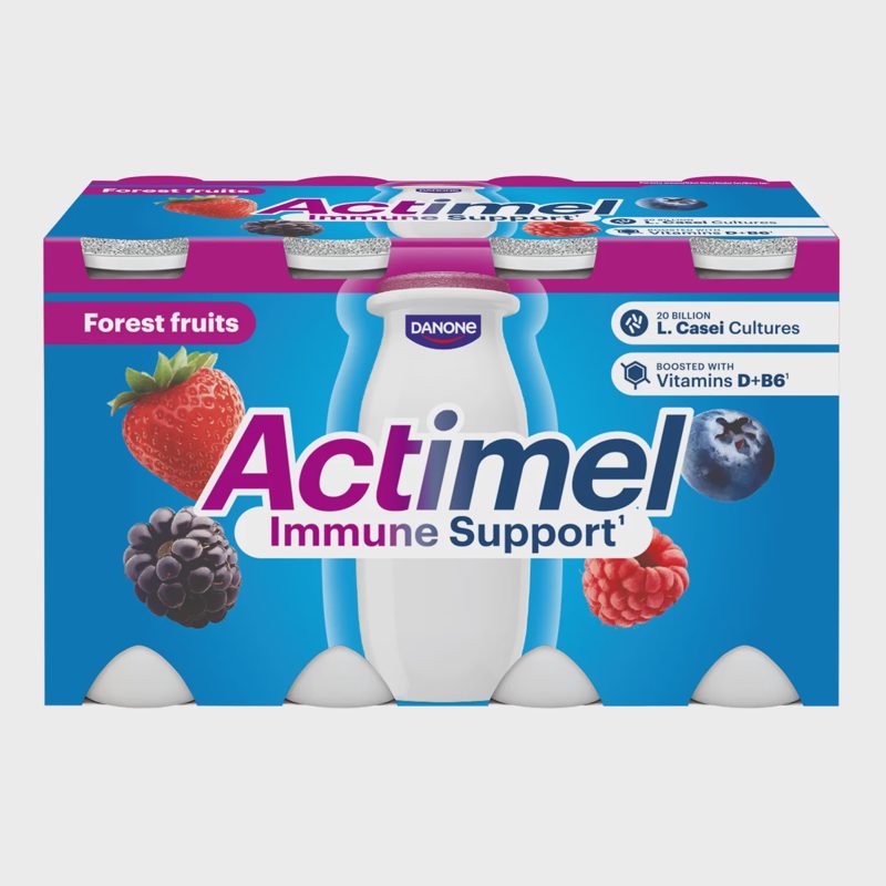Miško uogų sk. jogurt. gėrimas ACTIMEL,8x100g