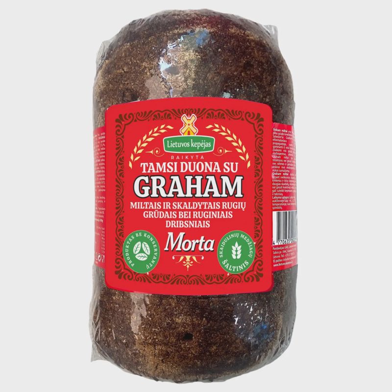 Tamsi duona MORTA su Graham miltais, 450 g