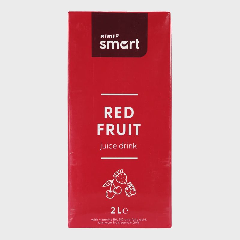 Raudonų vaisių sulčių gėrimas RIMI SMART, 2 l