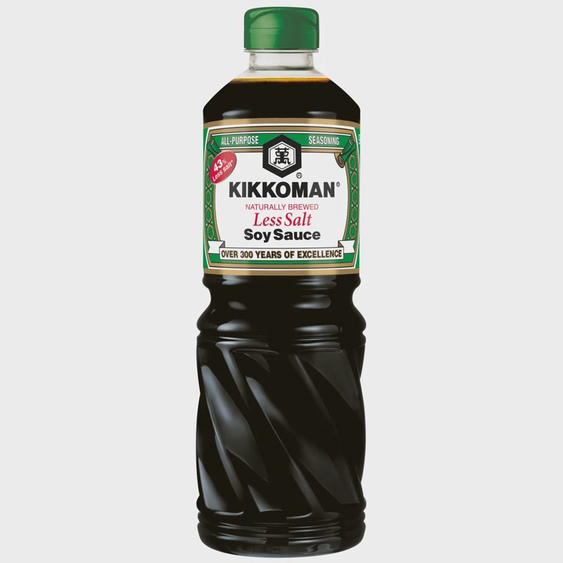 Sojų padažas KIKKOMAN LESS SALT, 975 ml