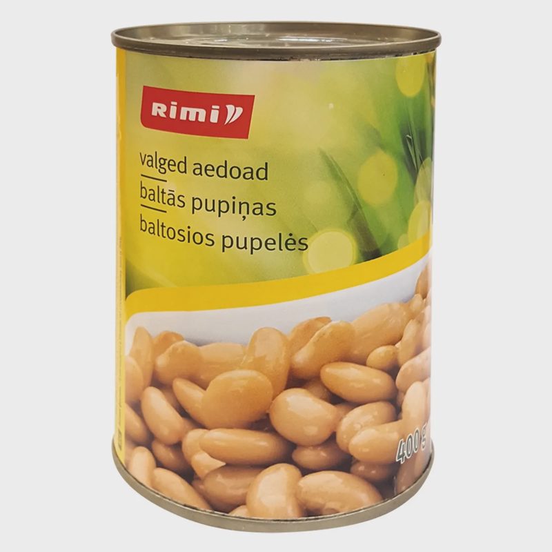 Baltosios pupelės RIMI, 400 g / 240 g