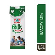 ΔΕΛΤΑ μμμMilk Οικογενειακό Γάλα Υψηλής Παστερίωσης Ελαφρύ 1,5% 1,5lt