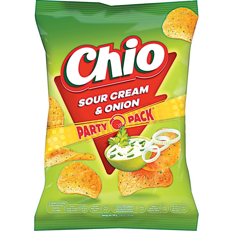 CHIO CHIPS HAGYMÁS-TEJFÖLÖS PARTY PACK