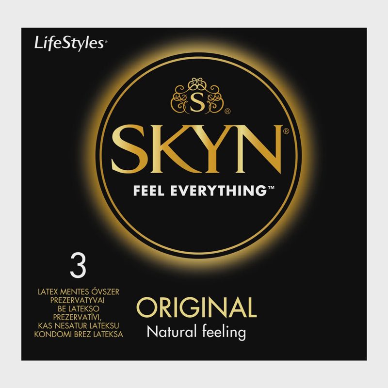Prezervatyvai LIFESTYLES SKYN, 3 vnt.