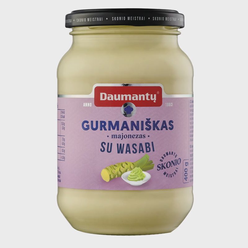 DAUMANTŲ majonezas GURMANIŠKAS WASSABI, 400 g