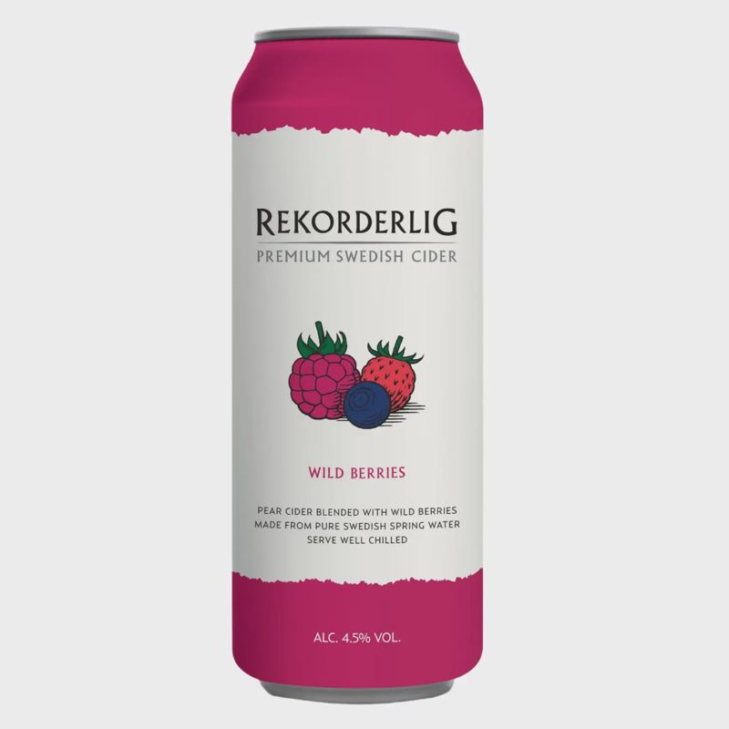 Sidras REKORDERLIG WILD BERRIES, 4,5%, 0,5 l