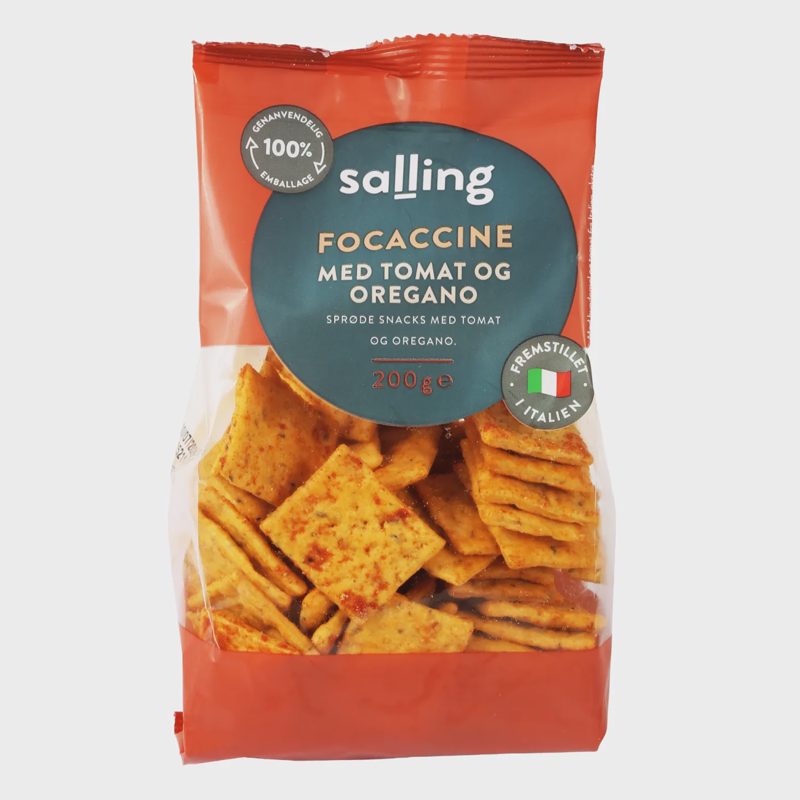 Krekeriai su pom. SALLING FOCACCINE, 200 g