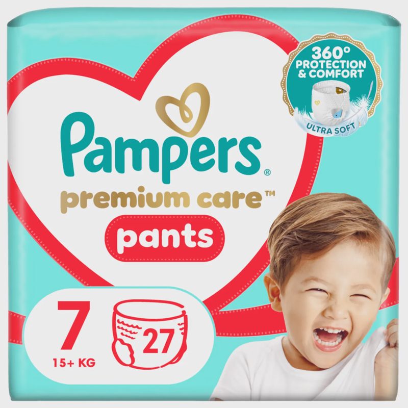Sauskelnės PAMPERS PREMIUM, 7 d, 27 vnt.