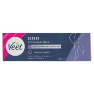 Veet Expert Crema Depilatoria Gambe e Corpo Pelli Normali e Sensibili 100 Ml