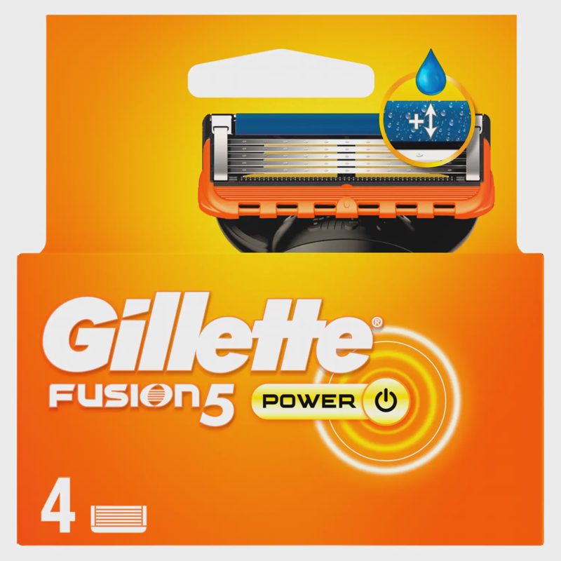 Skustuvo galvutės GILLETTE FUSION POWER,4vnt.