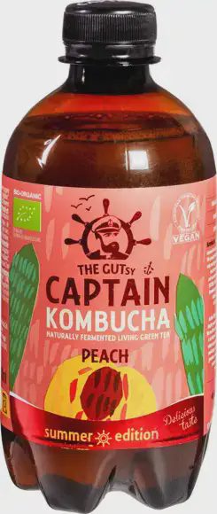The Gutsy Captain Kombucha napitak breskva 400 ml