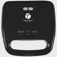 Τerra Τοστιέρα 2 Θέσεων Μαύρη 750W