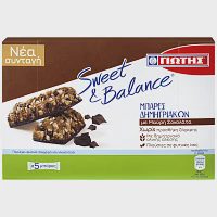 Sweet & Balance Μπάρες Δημητριακών Σοκολάτας 24gr 5τεμ