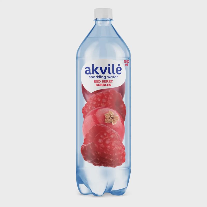 Gaz. stalo vanduo AKVILĖ RAUD. UOGŲ MIX, 1,5l
