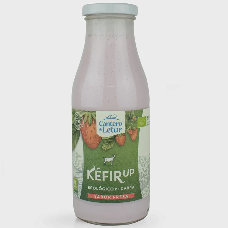 Ekol. kefyras CANTERO UP, braškių sk. 500 ml