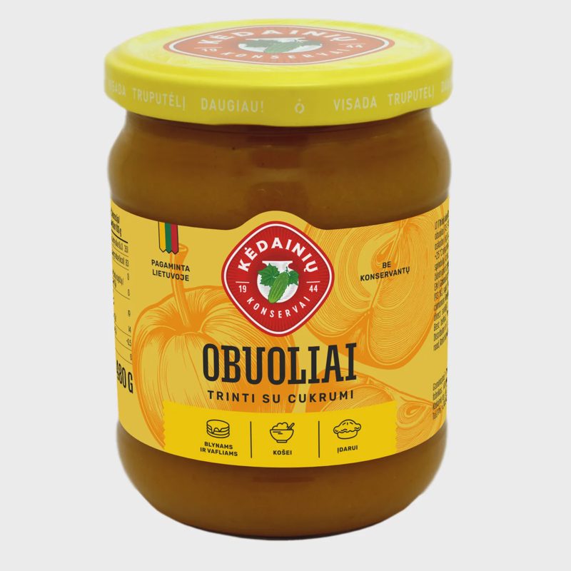 Tr. obuoliai su cukr. KĖDAIN. KONSERVAI, 480g