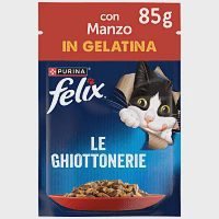 Felix Agail Φακελάκι Τροφή Γάτας Βοδινό Σε Ζελέ 85gr
