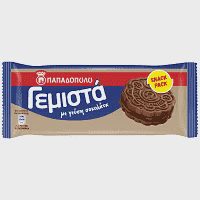 Παπαδόπουλου Μπισκότα Γεμιστά Με Σοκολάτα 58gr