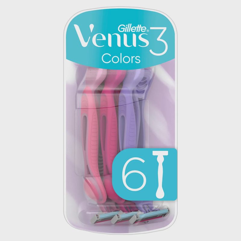 Vienk. skustuvai VENUS 3 Yel, 6 vnt.